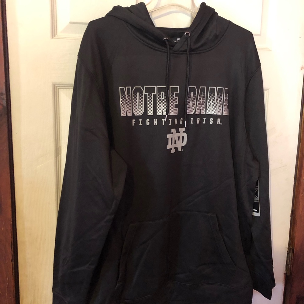 Notre Dame Fighting Irish Black Hoodie Mens XXL or 2XL New With Defects